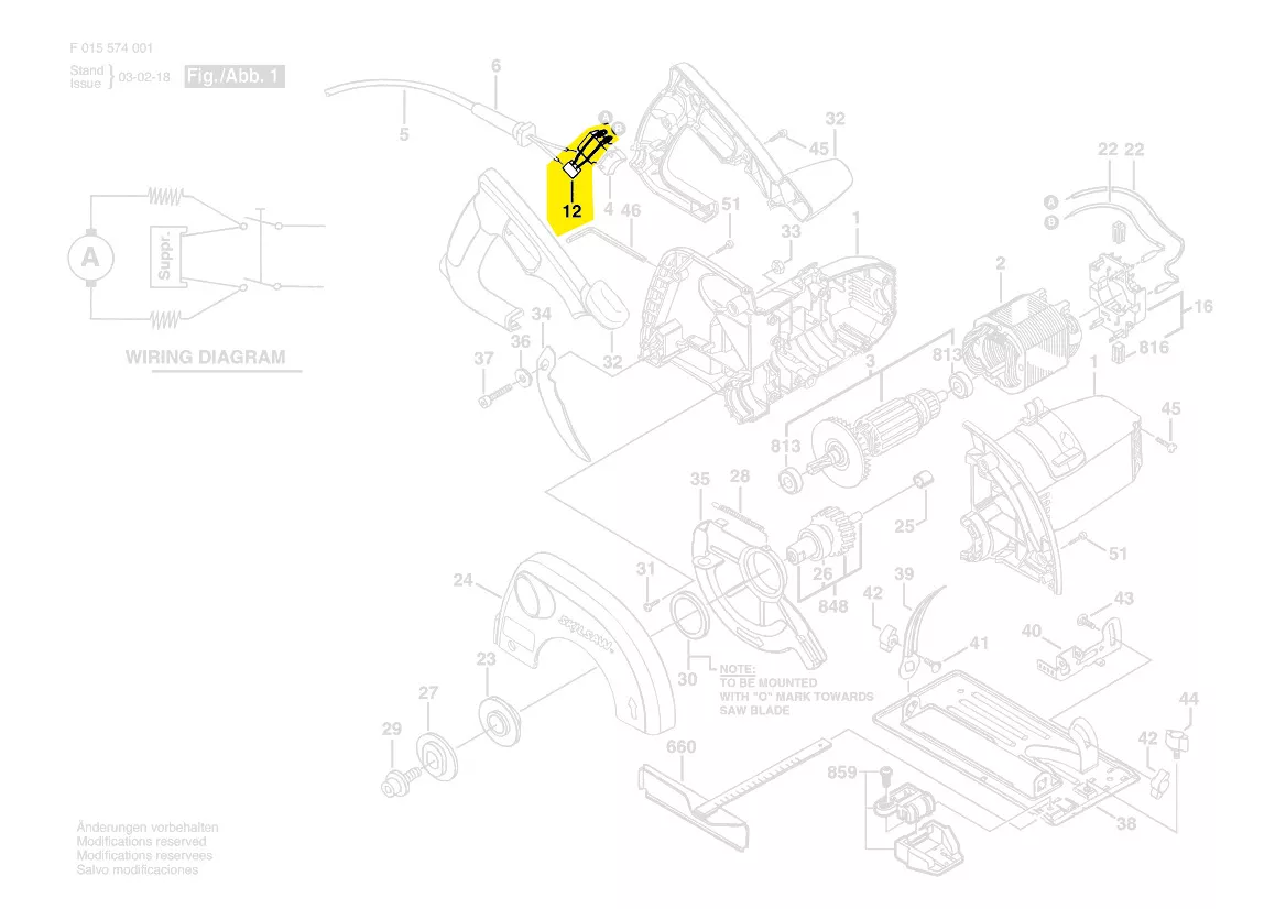 Condensateur antiparasitaire réf. 2 609 004 538 Bosch